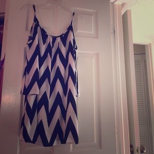 Zig zag design dress