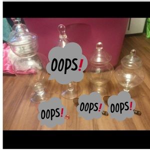 3 candy vases