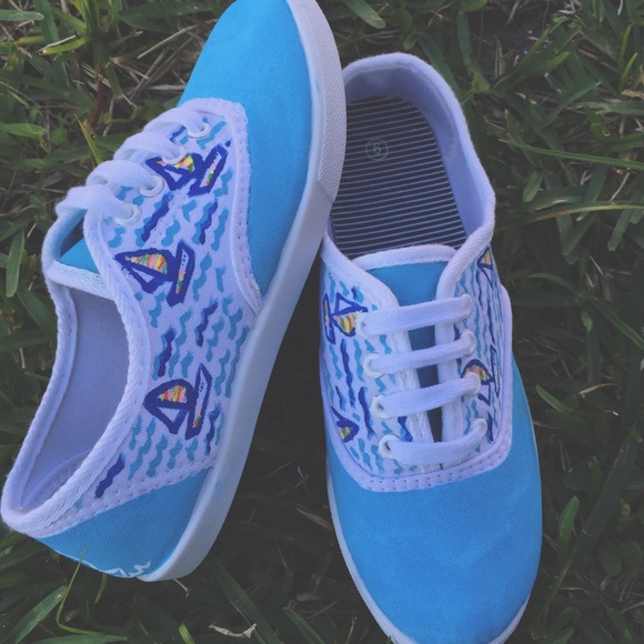 Lily Pulitzer painted monogram shoes