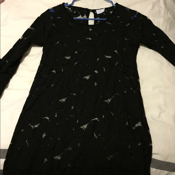 Black lace dress