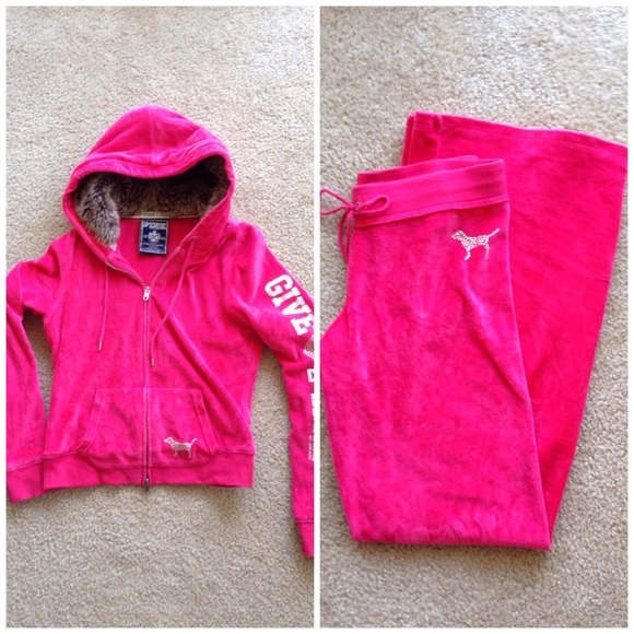🚫SOLD🚫Fur Lined Hoodie Velour Sweat Set