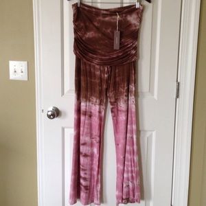 Flowy hippie styled tie dyed pants