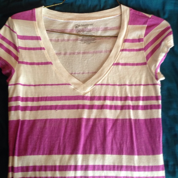 Purple and white shirt