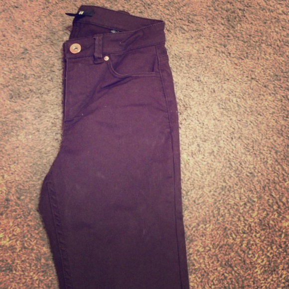 maroon jeans!