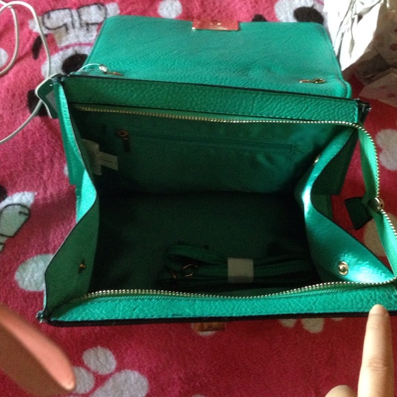 Turquoise satchel - Picture 2 of 3