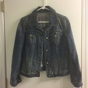 Distressed Jean jacket