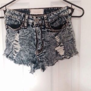 Acid Wash Shorts