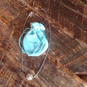 Sterling silver Tiffany & co "K" initial necklace