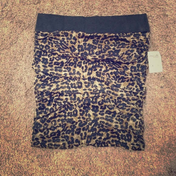cheetah print pencil skirt