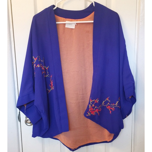 Lush Sweaters - LUSH Blue Kimono