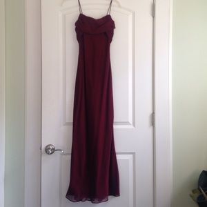 Burgundy long dress