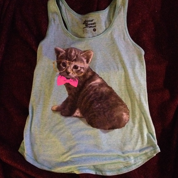 Cute kitty cat tanktop