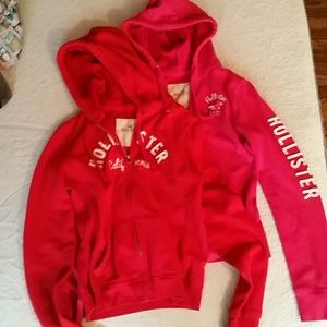 Bundle! Red and pink Hollister sweaters