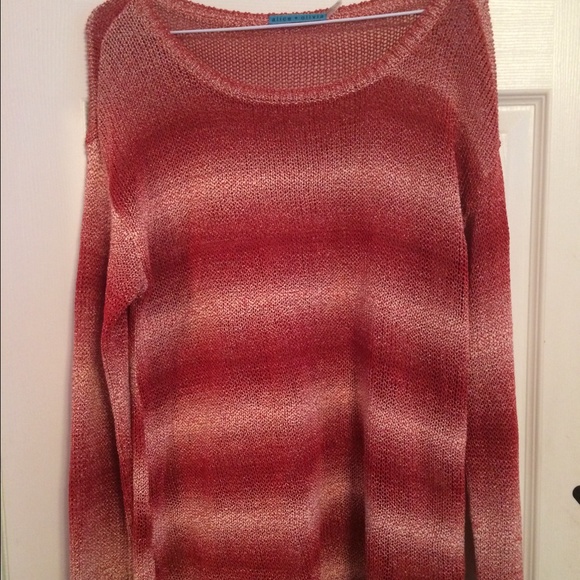 Alice and Oliva red/ white spring sweater