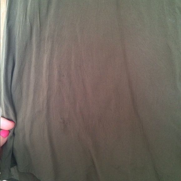 Olive studded blouse - Picture 3 of 3