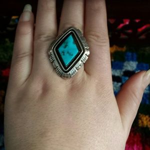 Vintage Purest turquoise sterling silver ring