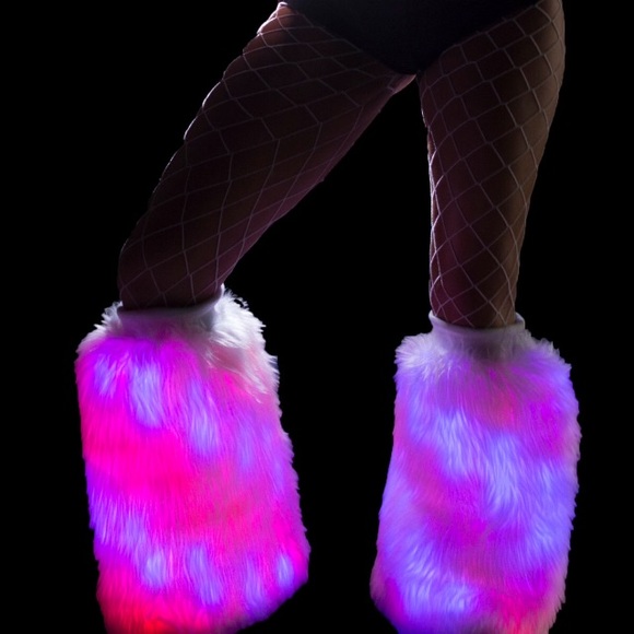 Brand New Flashing Color Rave Festival Leg Warmers