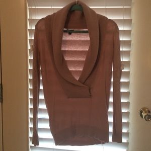 Pink cowl neck sweater