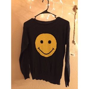 Brandy Melville smiley face sweater