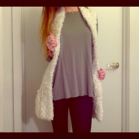 Free people faux fur vest