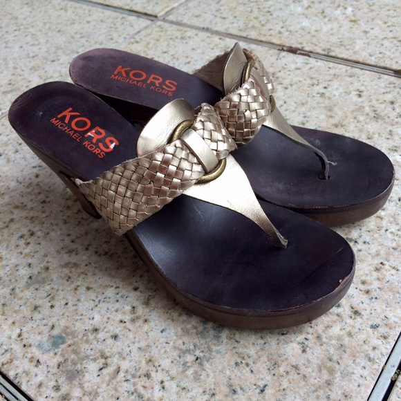 KORS MICHAEL KORS Boho Festival Wood Soled Sandles