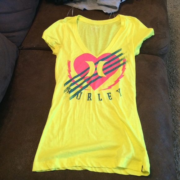 Hurley v neck t shirt