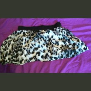 Cheetah print skirt