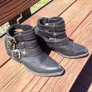 Jeffrey Campbell black booties
