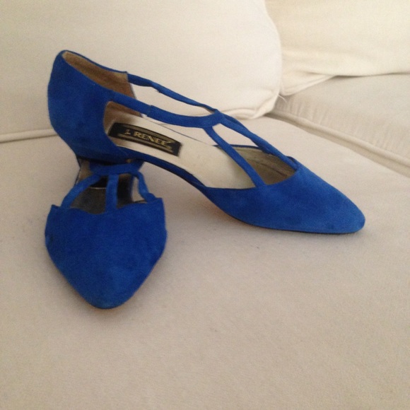 J Rene' Shoes - Electric Blue J Rene' Flats 💥Host Pick 💥Nov 2016