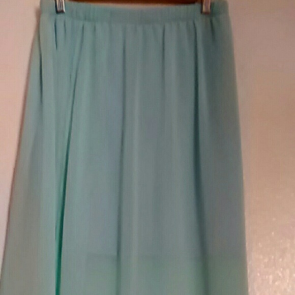 Long Skirt handmade Turquoise New. Never worn. - Picture 2 of 4