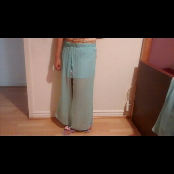 Long Skirt handmade Turquoise New. Never worn. - Picture 3 of 4