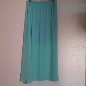 Long Skirt handmade Turquoise New. Never worn.