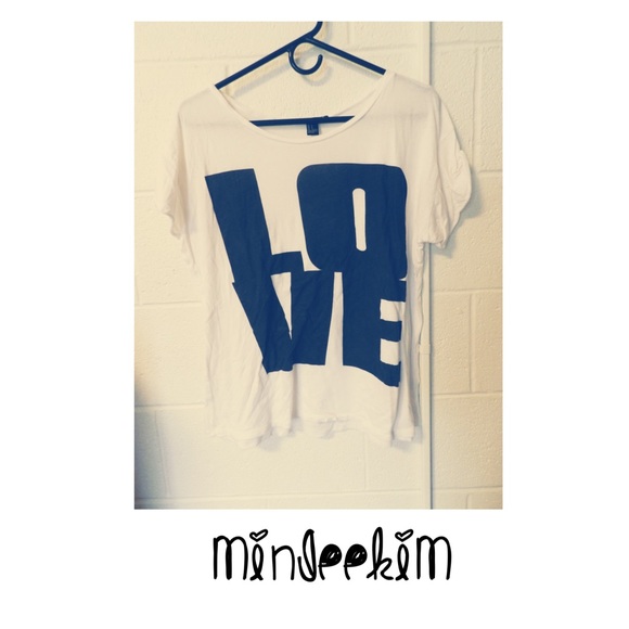 LOVE white t-shirt