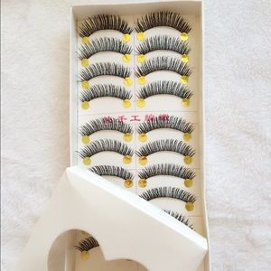 10 Pairs Handmade eyelashes