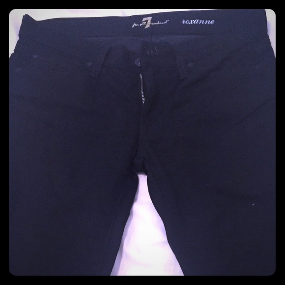 7 for all mankind Black Skinnys!