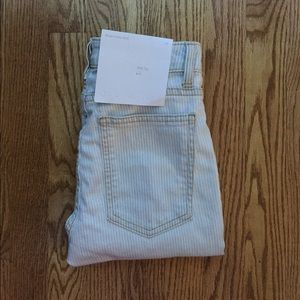 American Apparel pinstriped skinny jeans