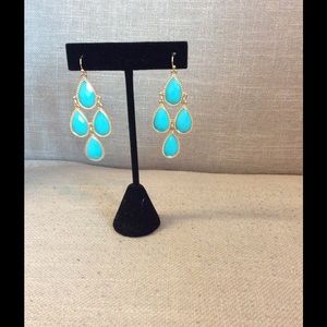 Blue dangle earrings