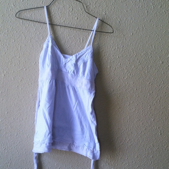 White spaghetti strap