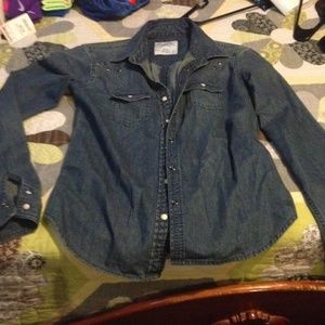 Blue jean button up