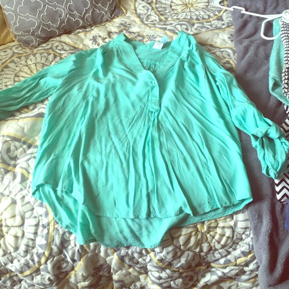 Turquoise blouse