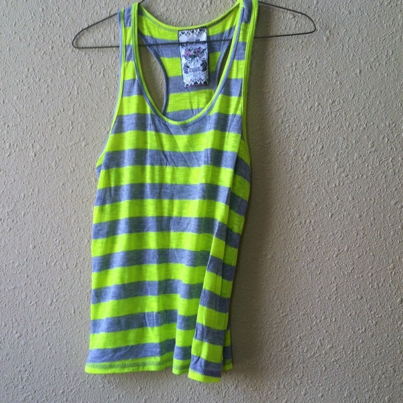 Neon stripe racerback