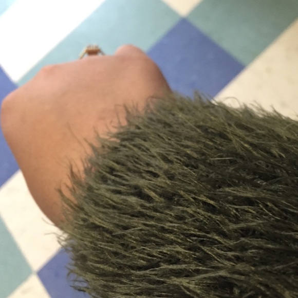H&M Forest Green Furry Sweater