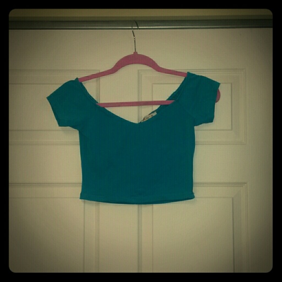 *SOLD* Turquoise crop top