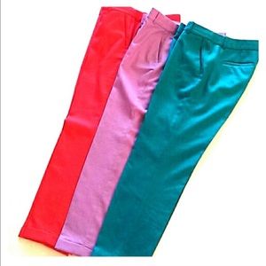 J Crew green Capri pants.