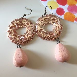 Pink earring