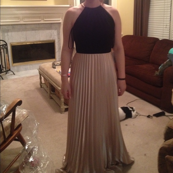 Black and gold prom dress (can be more causal)
