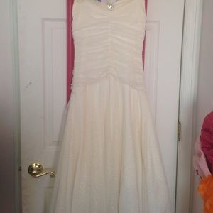 Fancy white mermaid dress