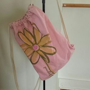 life is good. drawstring bag