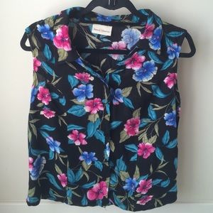 Floral button Tank