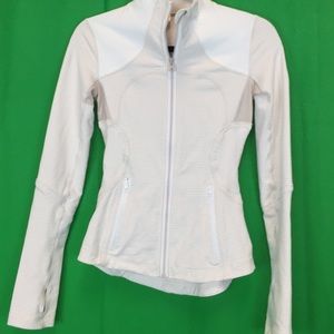 Lululemon beige and bone fitted jacket size to